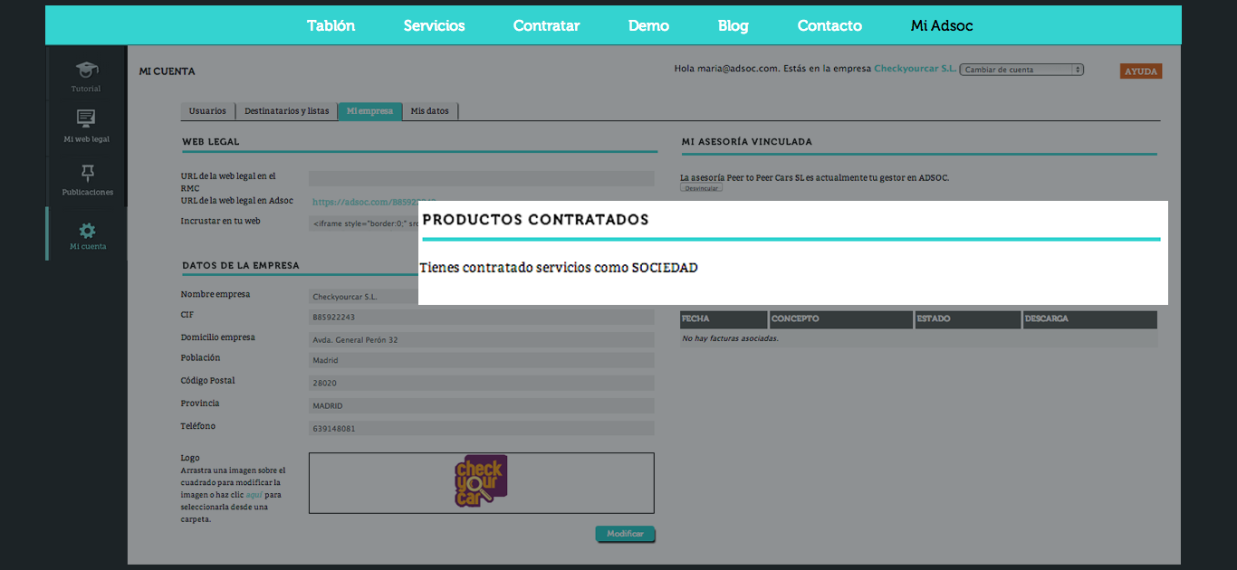 mi empresa_productos contratados