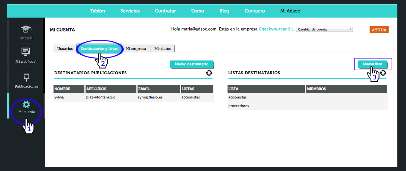 nueva lista